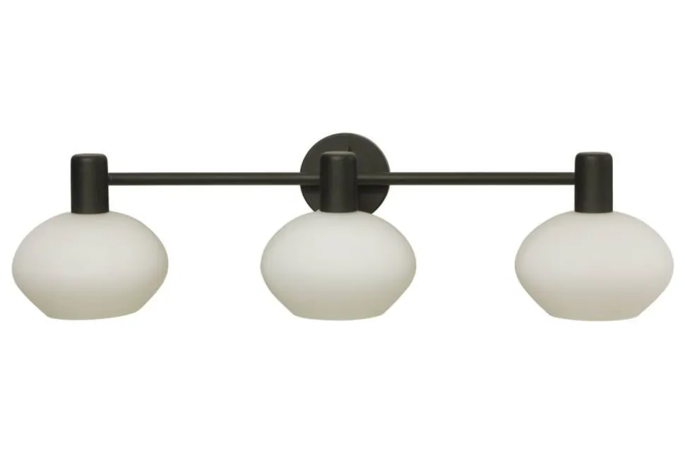 Aneta Lighting kylpyhuoneen seinävalaisin Elba 3-osainen mus
