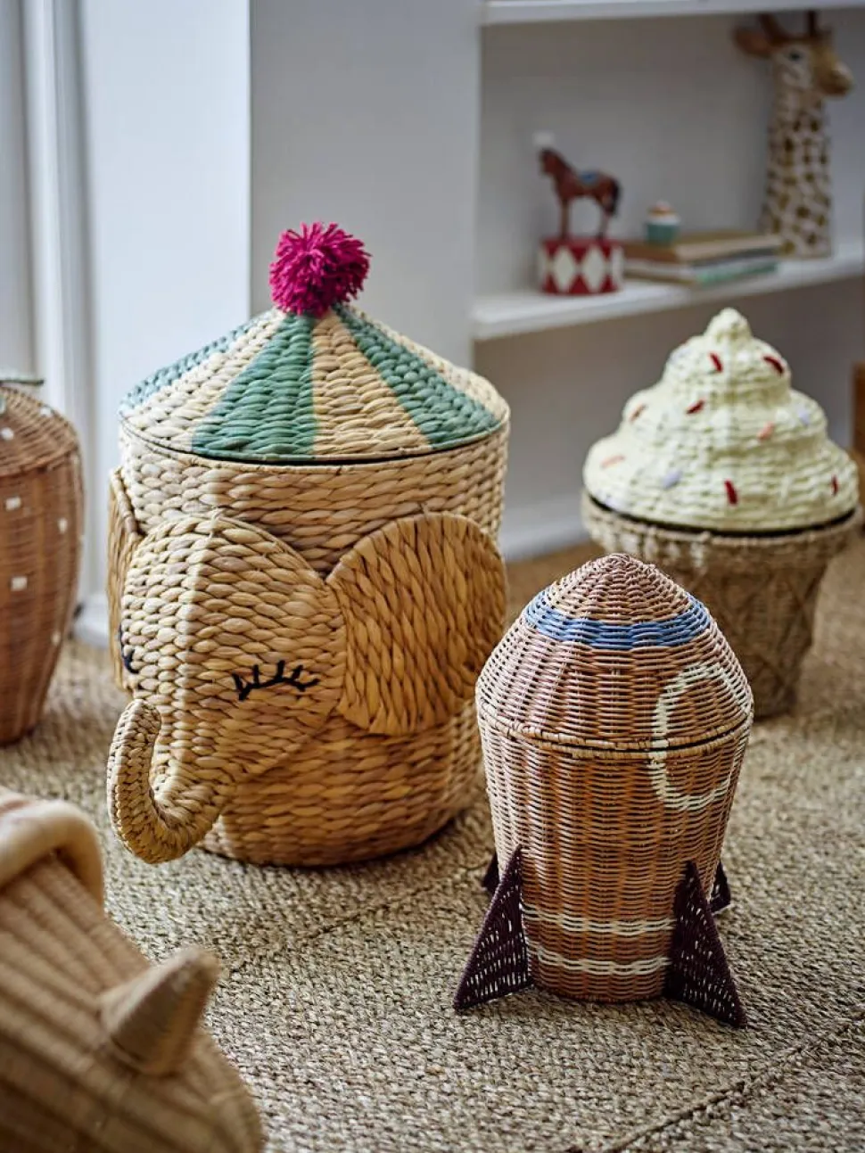 Bloomingville Mini kori Bobo Basket kannella natural