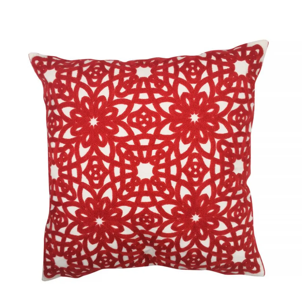 Create Home tyyny Kukka 45x45 cm punainen puuvilla