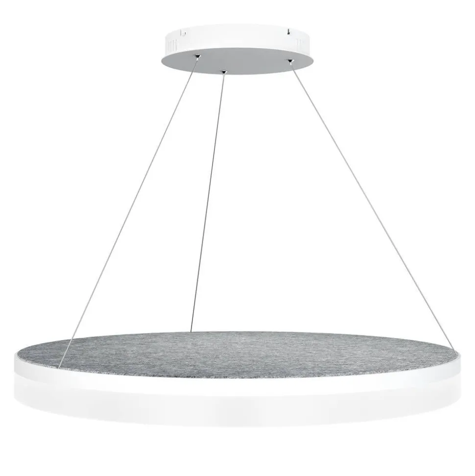 Design by Grönlund Acoustic Circulo 80 kattovalaisin vaaleanharmaa 4000K