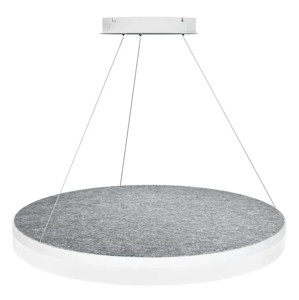 Design by Grönlund Acoustic Circulo 80 kattovalaisin vaaleanharmaa 4000K