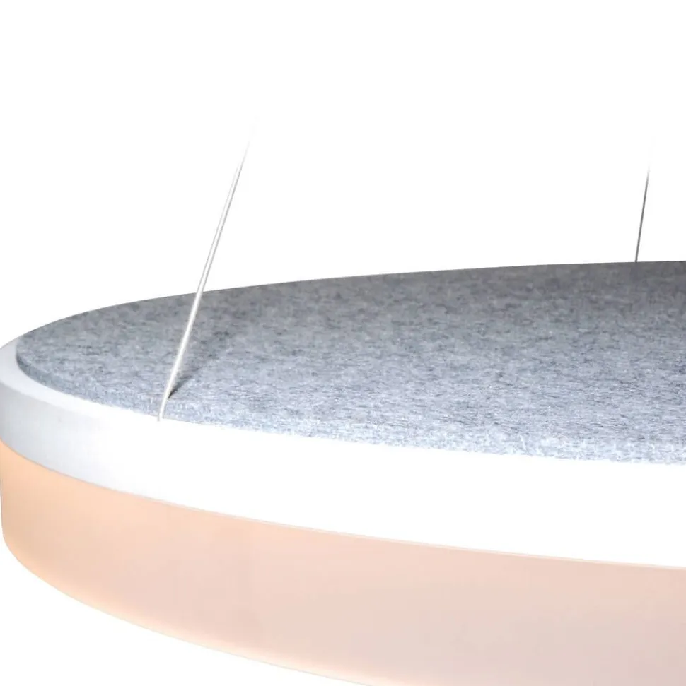 Design by Grönlund Acoustic Circulo 80 kattovalaisin vaaleanharmaa 4000K