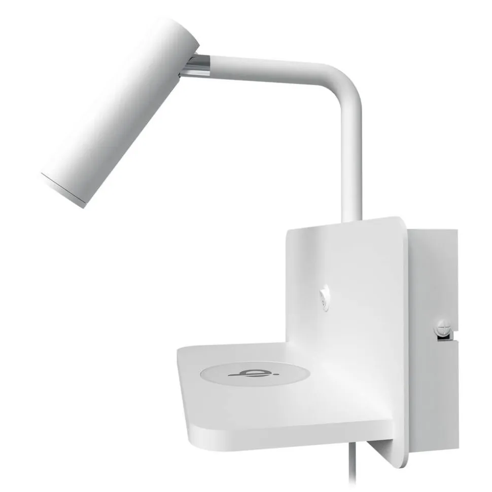 Design by Grönlund Davos USB seinävalaisin valkoinen