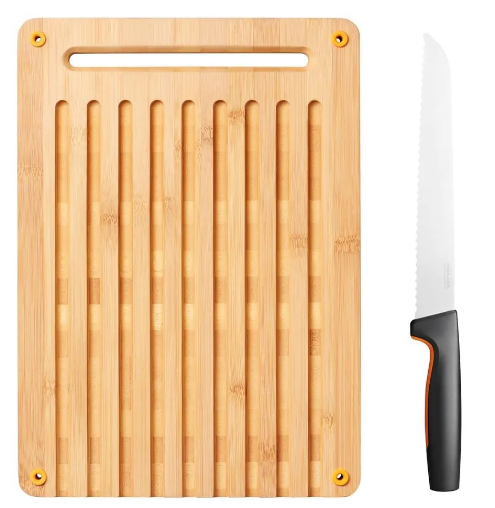 Fiskars Functional Form leipälauta -ja veitsi setti