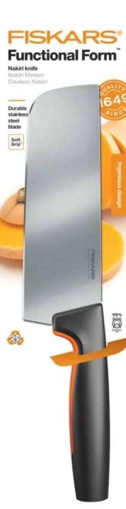 Fiskars Functional Form Nakiri veitsi 16 cm
