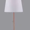 Heat pöytävalaisin Rose 50 cm ruusukulta-valkoinen