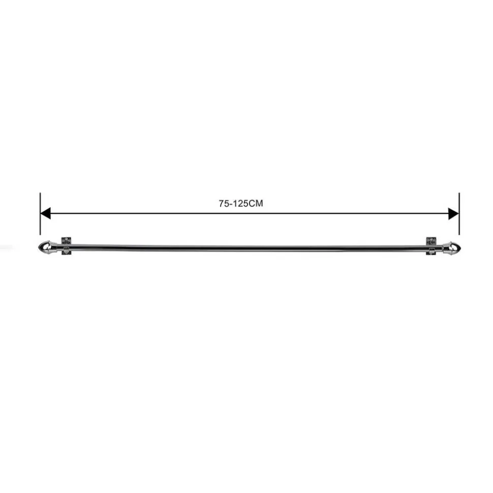 Ihanin verhotanko 75-125 cm kromi
