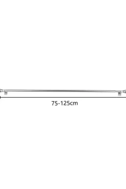 Ihanin verhotanko Cafe 75-125 cm hopea