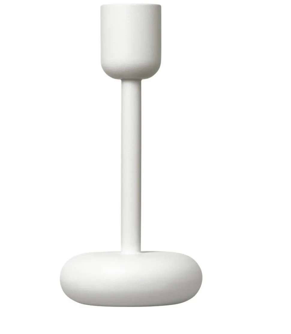 Iittala Nappula Kynttilänjalka 183 mm valkoinen