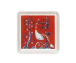 Iittala Taika lautanen Taika neliö 12x12 cm punainen