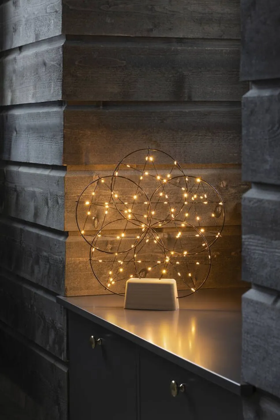 Konstsmide Metallikoriste 100 x amber LED