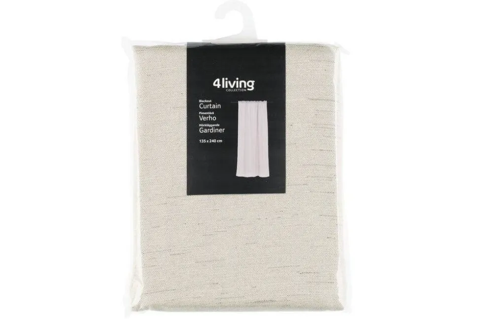 4Living valmisverho pimentävä Moona 135x240 cm beige