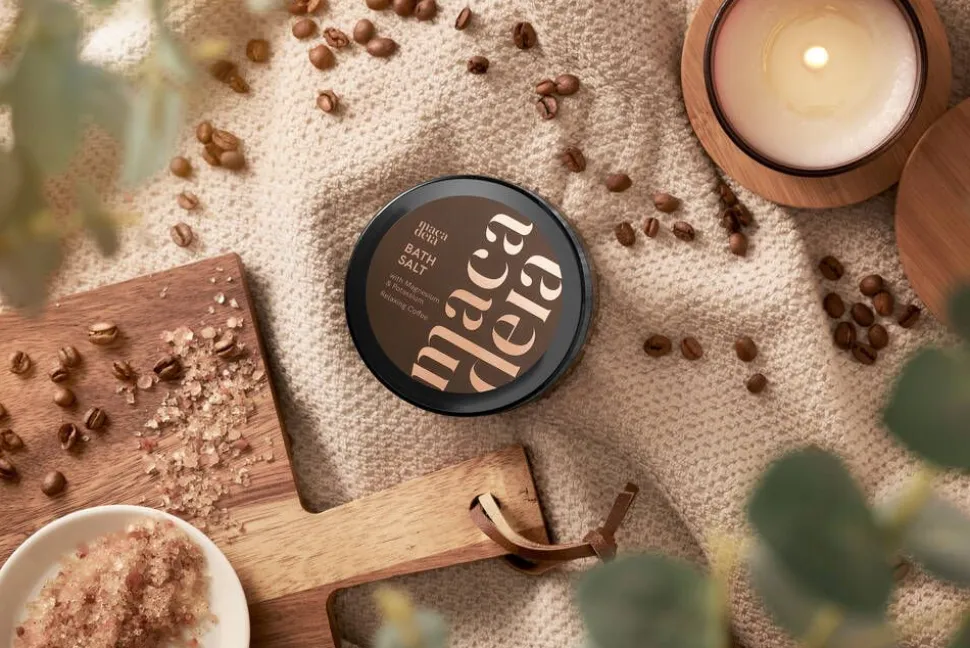 Macadeia kylpysuola 200 g Relaxing Coffee