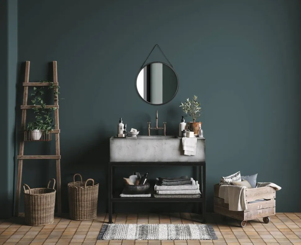 Mirrors and More peili Cornelia Ø55 cm musta