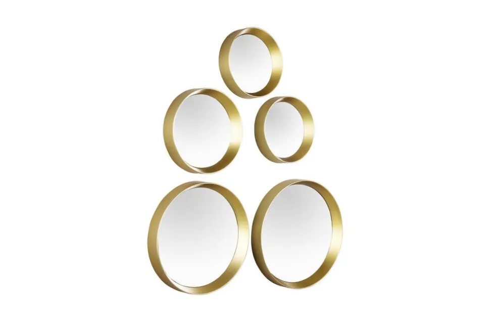 Mirrors and More peilisetti Vivien 5-pack kulta