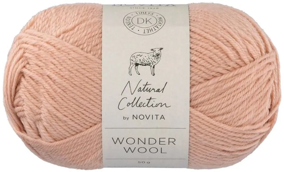 Novita lanka Wonder Wool 50 g 609 puuteri