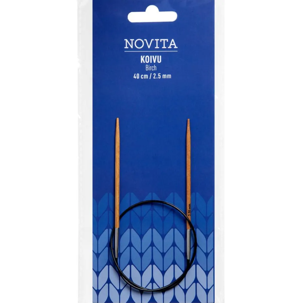 Novita pyöröpuikot 40 cm koivu 2.5