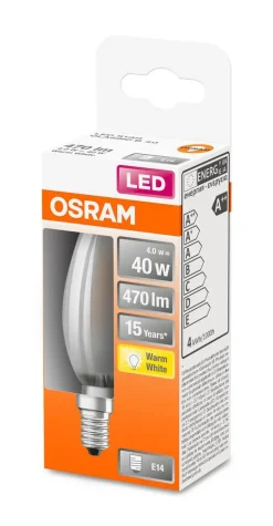 Osram LED kynttilälamppu 470lm 2700K E14