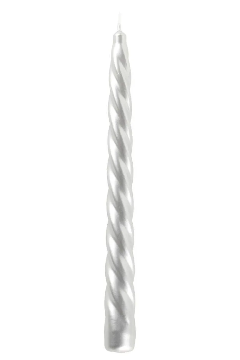Polar kynttilät antiikkikynttilä kierteellä 23 cm metallihopea