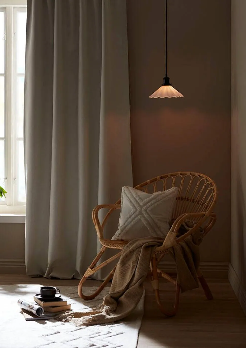 Svanefors verho Colin 270x280 cm beige