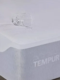 TEMPUR 120x210x25 cm muotoonommeltu suojalakana Organic Cott