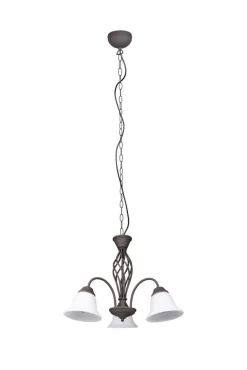 Trio Lighting kattokruunu Rustica 3-os E27 rustiikki