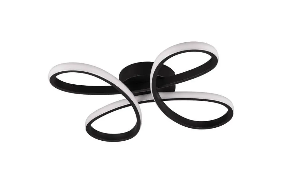 Trio Lighting kattovalaisin Fly LED 40 cm mattamusta