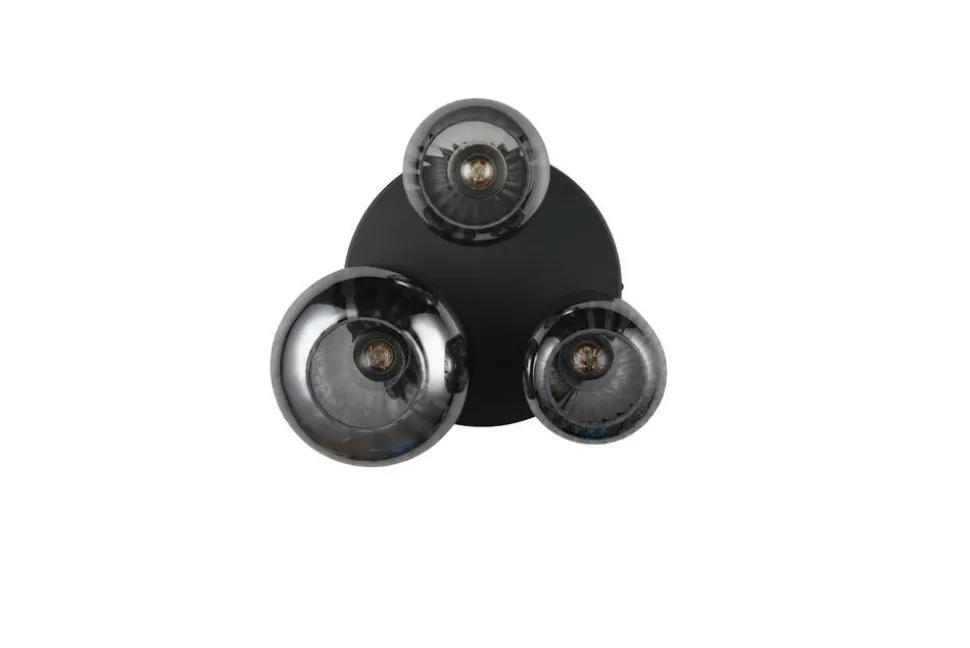 Trio Lighting kattovalaisin Diva 3-os E27 mattamusta/kromatt
