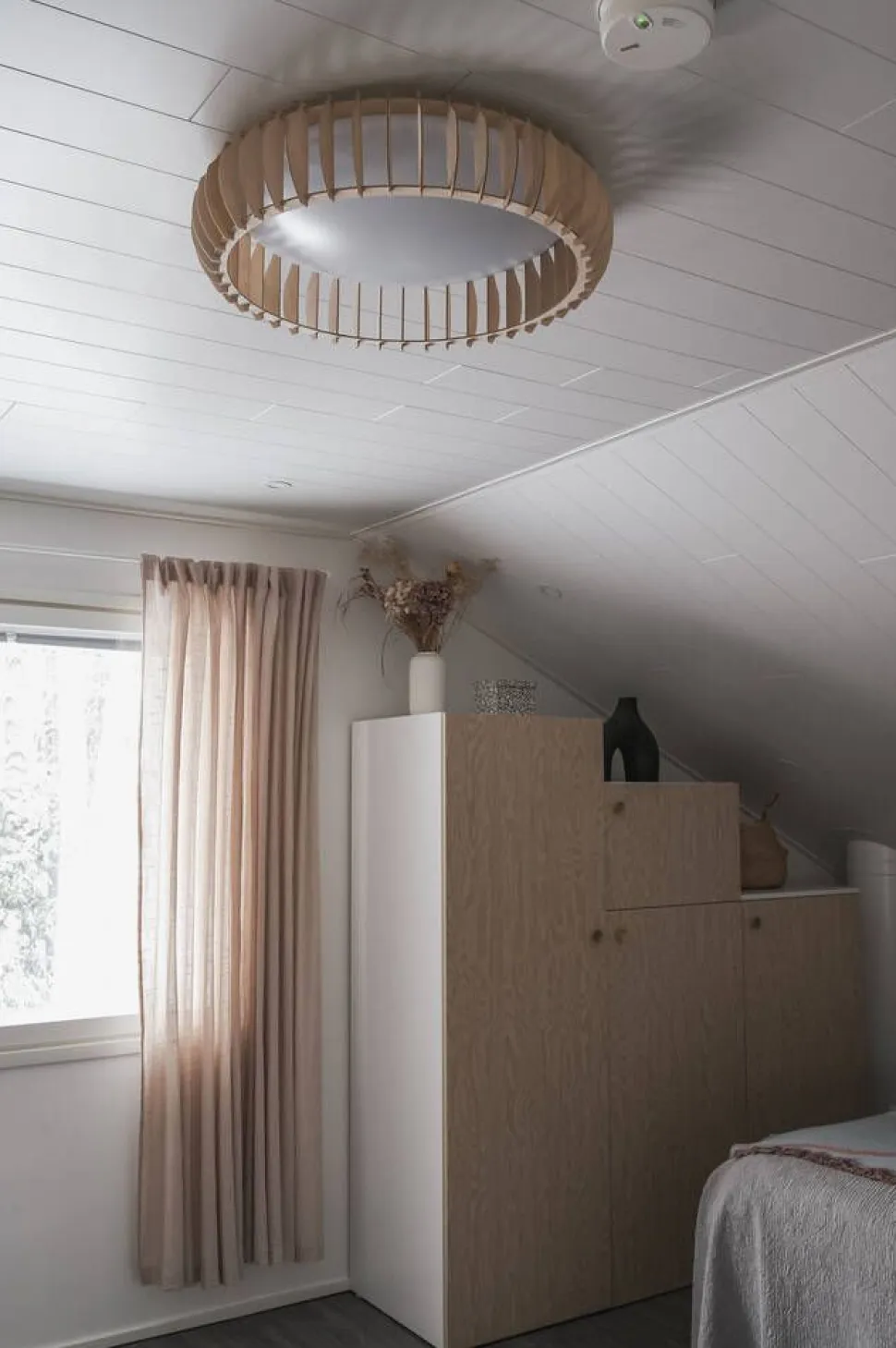Trio Lighting kattovalaisin Monte LED 60 cm puu