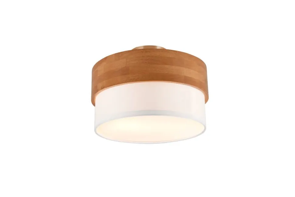 Trio Lighting kattovalaisin Seasons 30 cm E14 valkoinen/puu