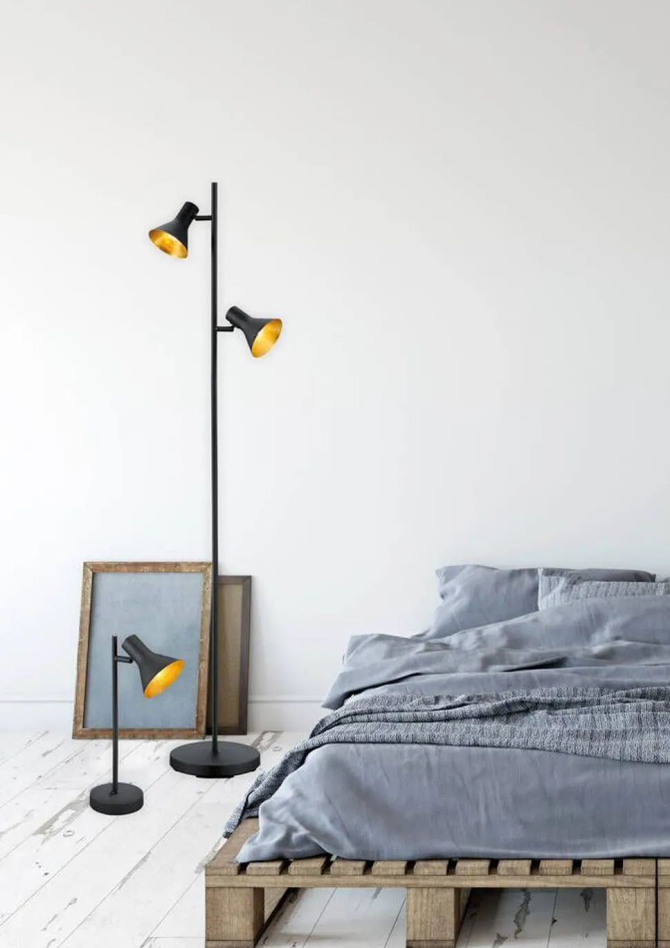 Trio Lighting lattiavalaisin Nina 2xE14 musta