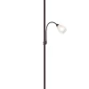 Trio Lighting lattiavalaisin Gerry E27+E14 rustiikki