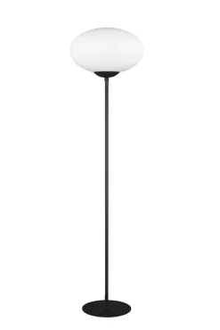 Trio Lighting lattiavalaisin Fomento E27 mattamusta/valkoine
