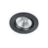 Trio Lighting LED alasvalo Pamir mattamusta pyöreä