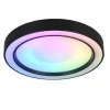 Trio Lighting LED kattovalaisin Arco 40 cm mattamusta RGBW