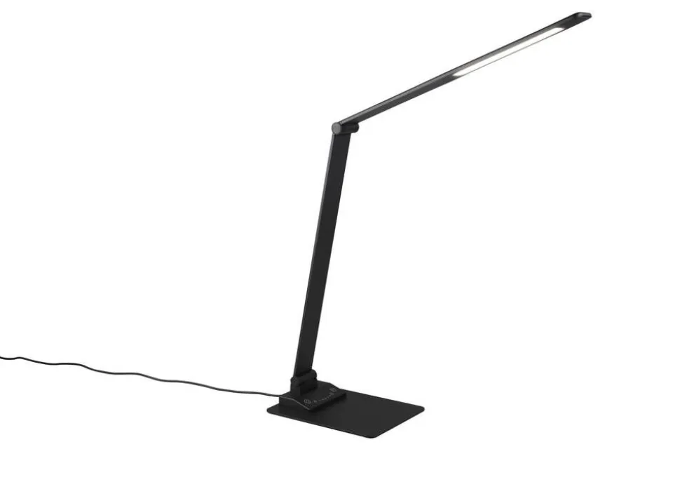 Trio Lighting LED pöytävalaisin Travis mattamusta