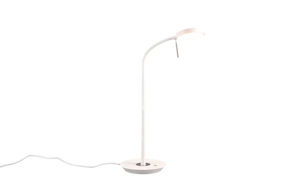 Trio Lighting LED pöytävalaisin Monza mattavalkoinen