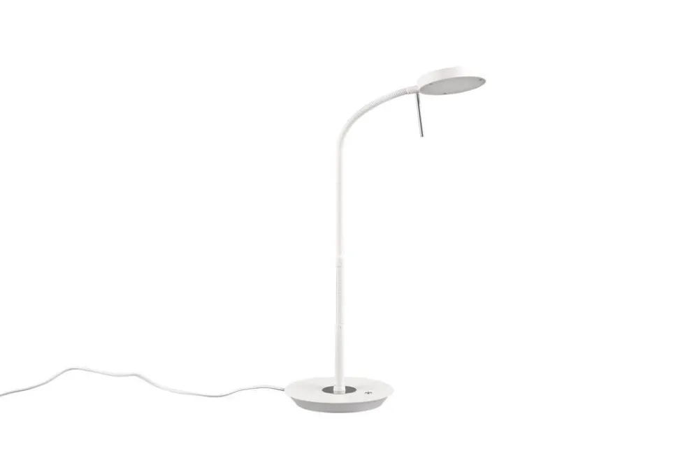 Trio Lighting LED pöytävalaisin Monza mattavalkoinen
