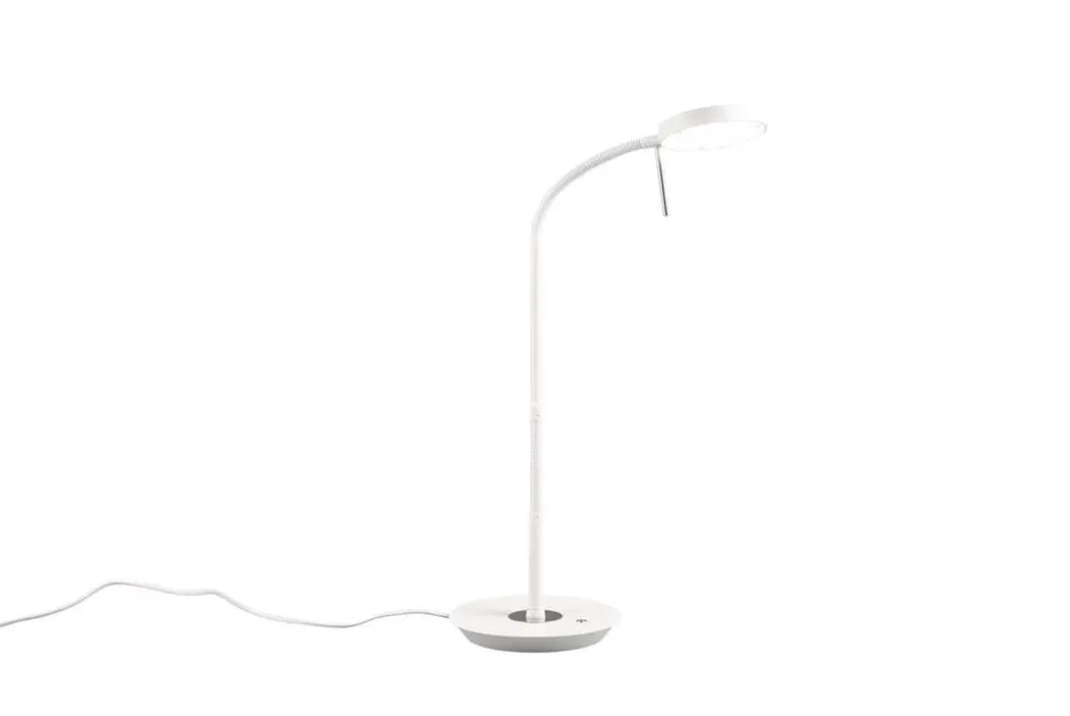Trio Lighting LED pöytävalaisin Monza mattavalkoinen