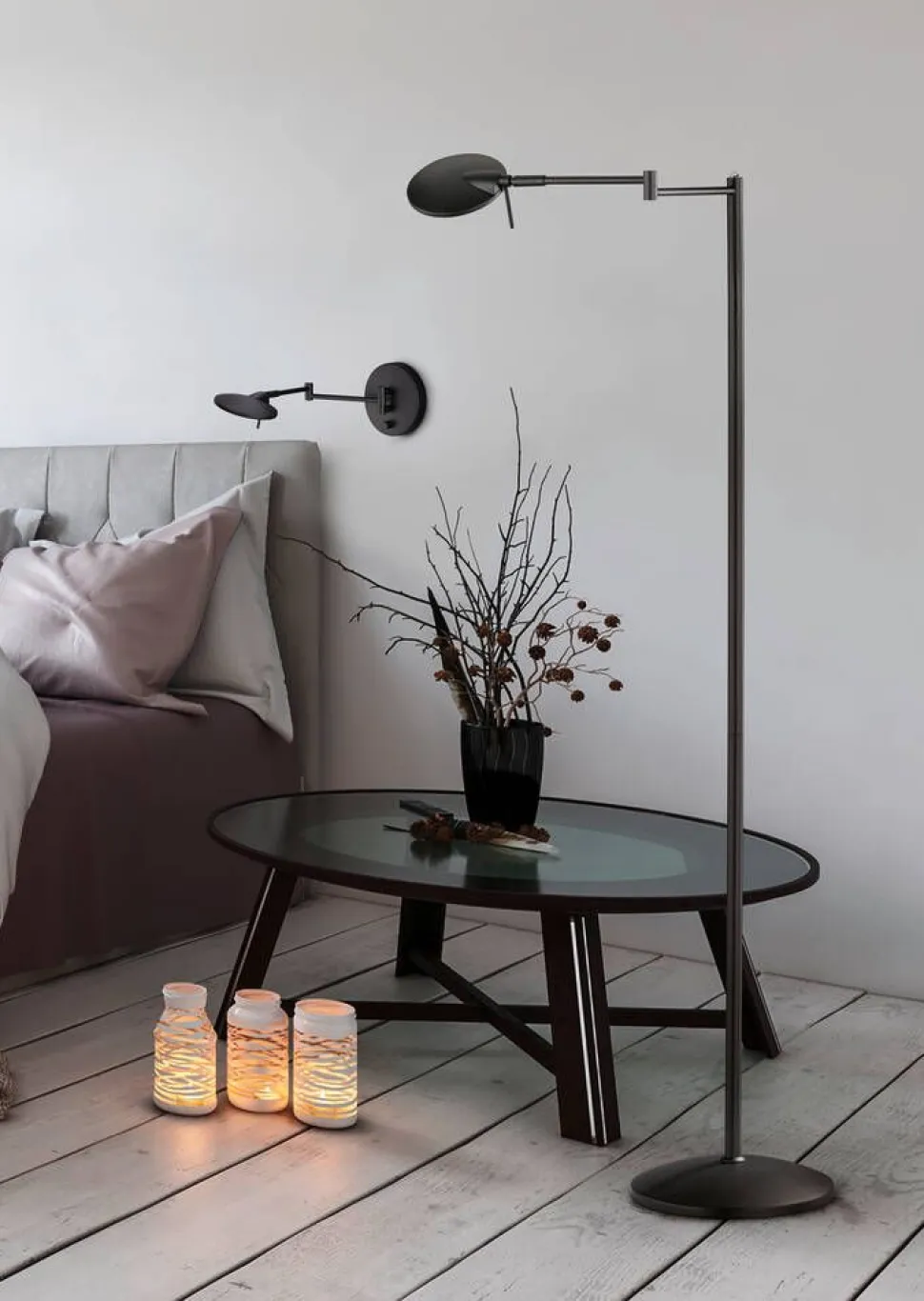 Trio Lighting LED seinävalaisin Kazan mattamusta