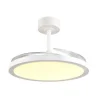 Trio Lighting LED tuuletinkattovalaisin Kasfjord mattavalkoi
