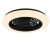 Trio Lighting LED tuuletinkattovalaisin Stralsund mattamusta