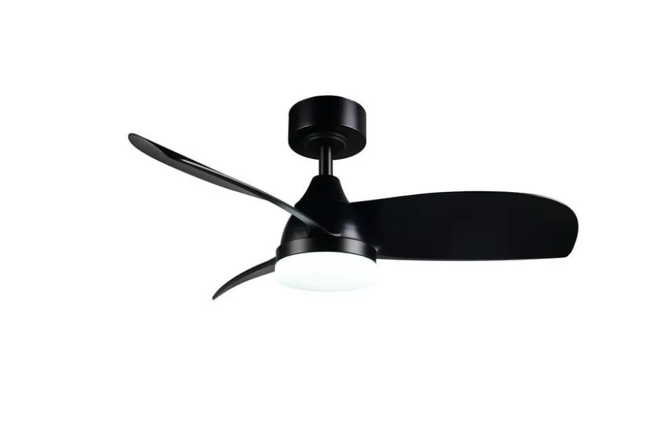 Trio Lighting LED tuuletinkattovalaisin Helsinki mattamusta