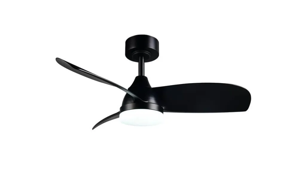 Trio Lighting LED tuuletinkattovalaisin Helsinki mattamusta