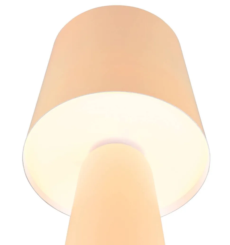 Trio Lighting pöytävalaisin Nubian E27 kellertävänruskea