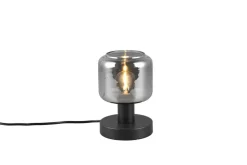 Trio Lighting pöytävalaisin Mataro E14 mattamusta/savu