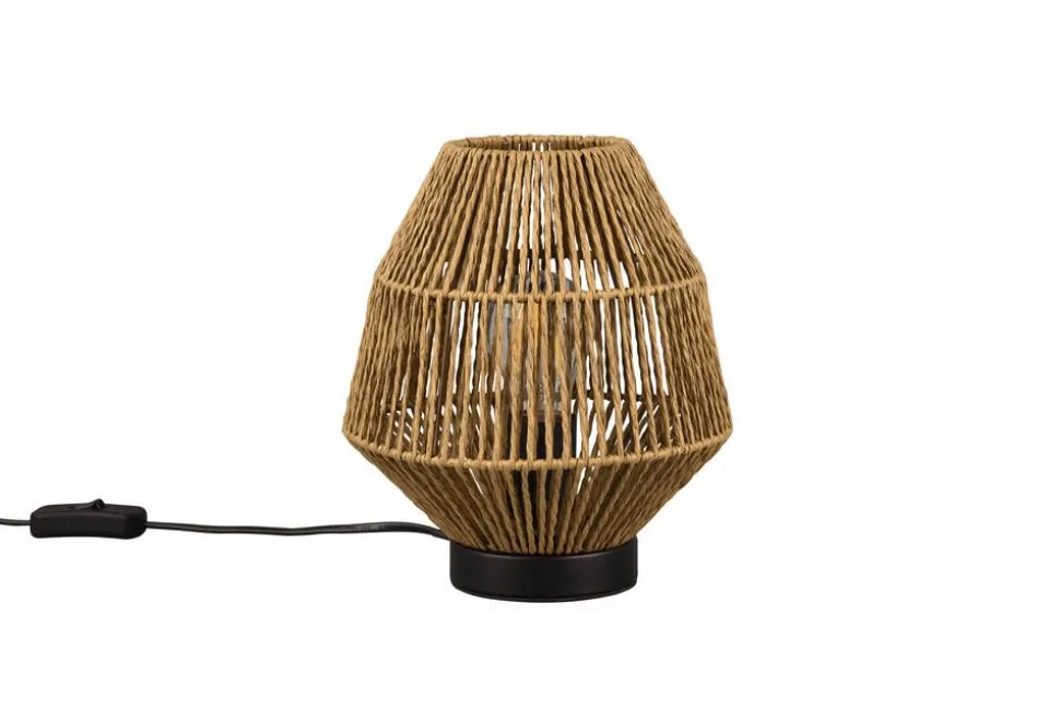 Trio Lighting pöytävalaisin Miki E27 ruskea