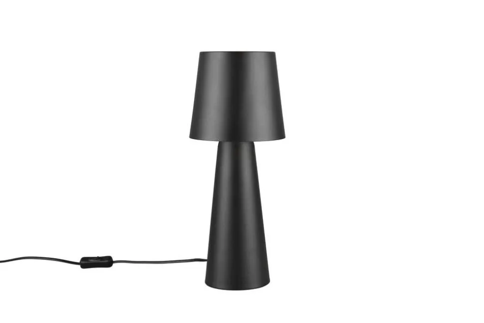 Trio Lighting pöytävalaisin Nubian E27 mattamusta