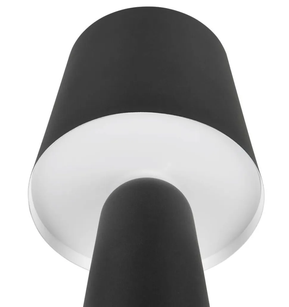 Trio Lighting pöytävalaisin Nubian E27 mattamusta