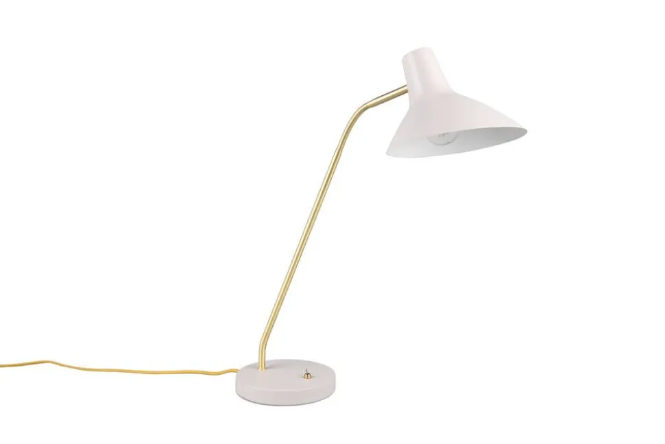 Trio Lighting pöytävalaisin Traveller E27 lämmin harmaa/matt